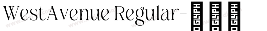 WestAvenue Regular字体转换
